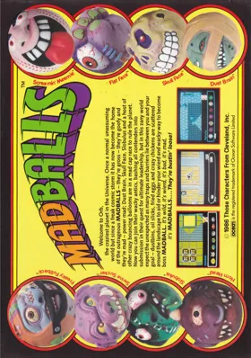 Madballs (UK) (1990) [Amstrad Action] box cover back